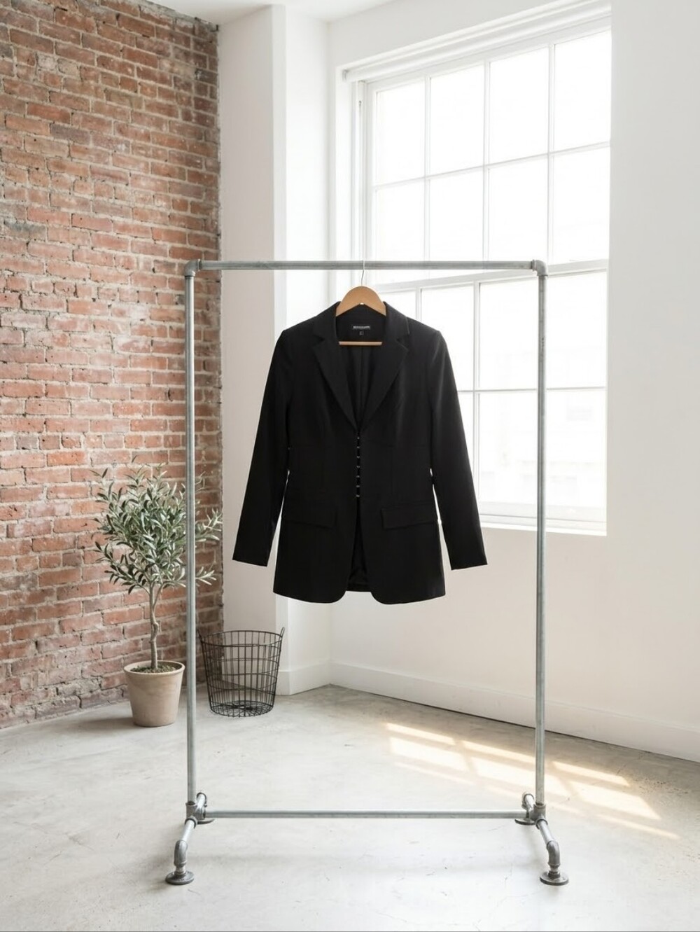 Women's Black Tailored Blazer - Classic Work Jacket